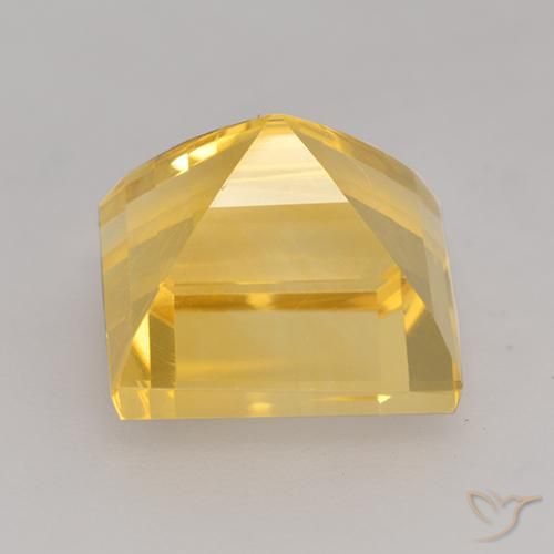 Citrine Or moyen naturelle Carré, 3.66 ct, VVS-VS