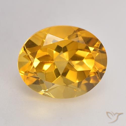 3.71ct Naturel Orange Doré Citrine, ovale, VVS-VS