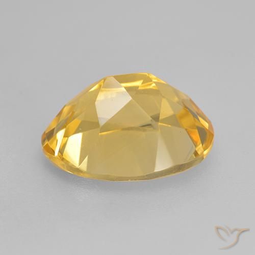 Citrine Doré naturelle ovale, 3.33 ct, VVS-VS