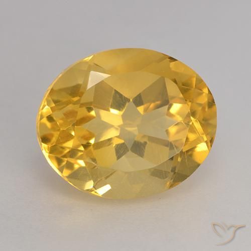 3.64ct Naturel Orange Doré Citrine, ovale, VVS-VS