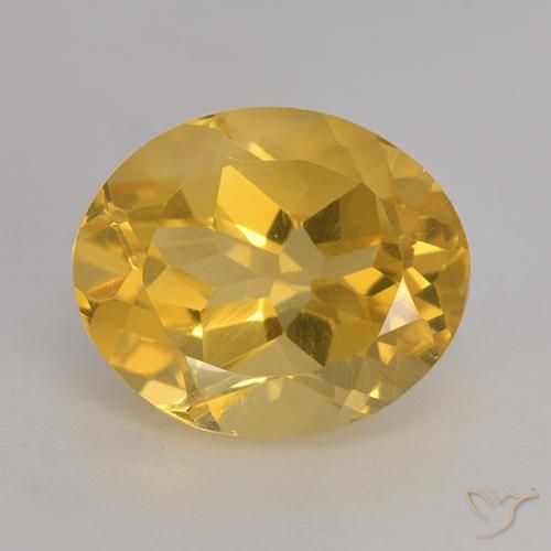 Citrine Orange Doré naturelle ovale, 3.64 ct, VVS-VS