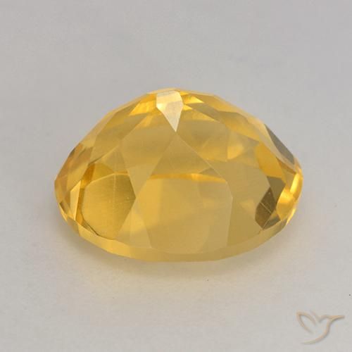 Citrine Orange Doré naturelle ovale, 3.64 ct, VVS-VS