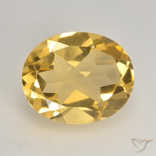 Citrine Doré naturelle ovale, 3.28 ct, VVS-VS
