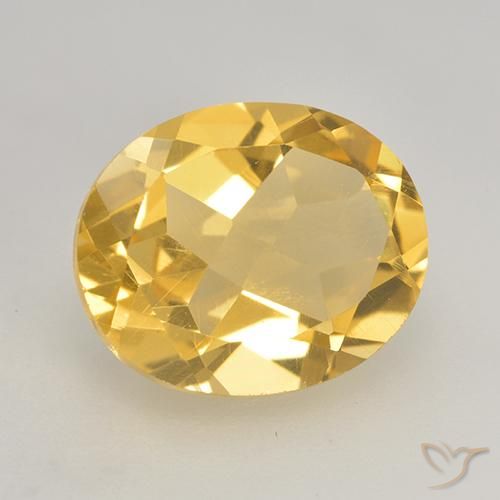 Citrine Doré naturelle ovale, 3.28 ct, VVS-VS