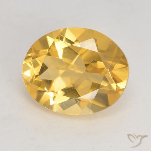 Citrine Doré naturelle ovale, 3.23 ct, VVS-VS