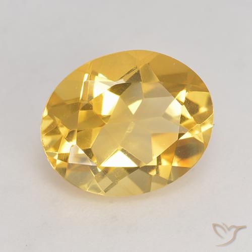 Citrine Doré naturelle ovale, 3.23 ct, VVS-VS
