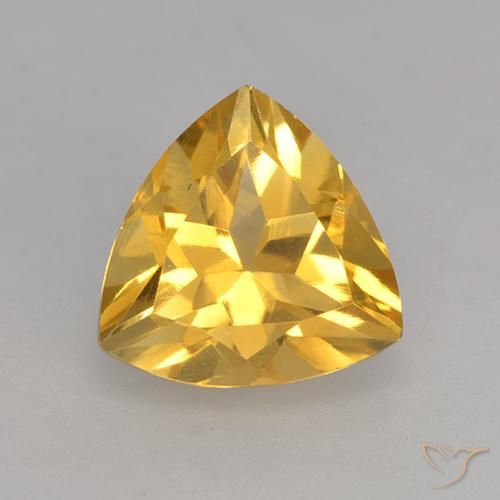 2.26ct Naturel Or moyen Citrine, Trillion, VVS-VS