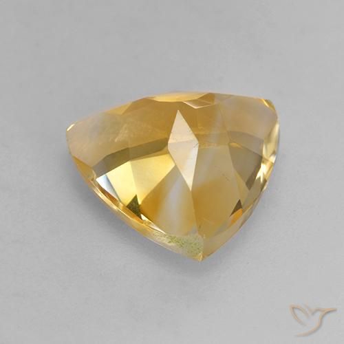 Citrine Orange doré profond naturelle Trillion, 2.47 ct, VVS-VS