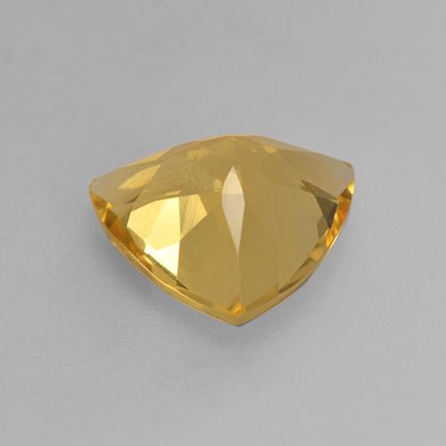 Citrine Orange doré profond naturelle Trillion, 1.74 ct, VVS-VS