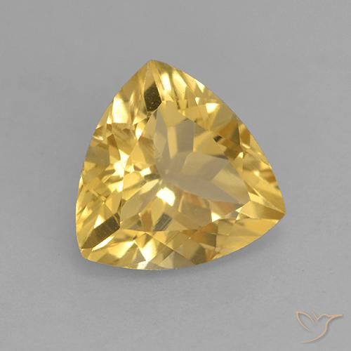 Citrine Orange Doré naturelle Trillion, 2.11 ct, VVS-VS
