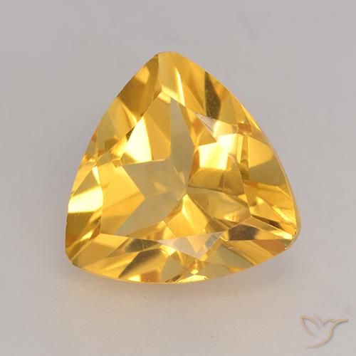 2.22ct Naturel Doré moyen Citrine, Trillion, VVS-VS