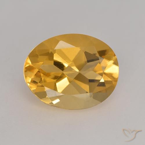 3.14ct Naturel Orange-or Citrine, ovale, VVS-VS