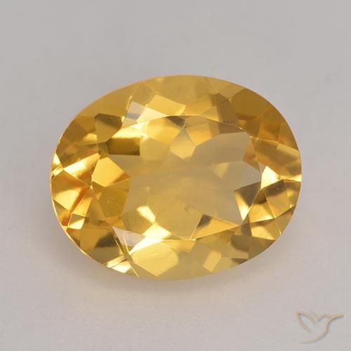 3.17ct Naturel Orange-or Citrine, ovale, VVS-VS