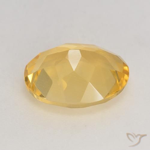 Citrine Or moyen naturelle ovale, 3.06 ct, VVS-VS