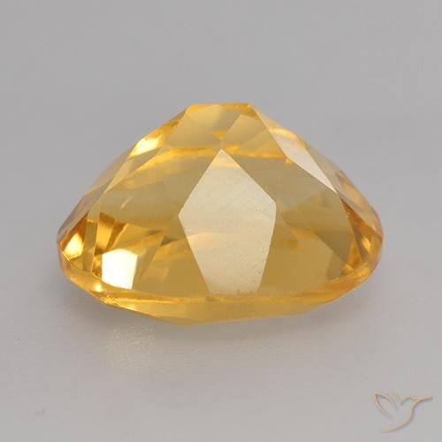 Citrine Orange-or moyen-léger naturelle ovale, 3.81 ct, VVS-VS