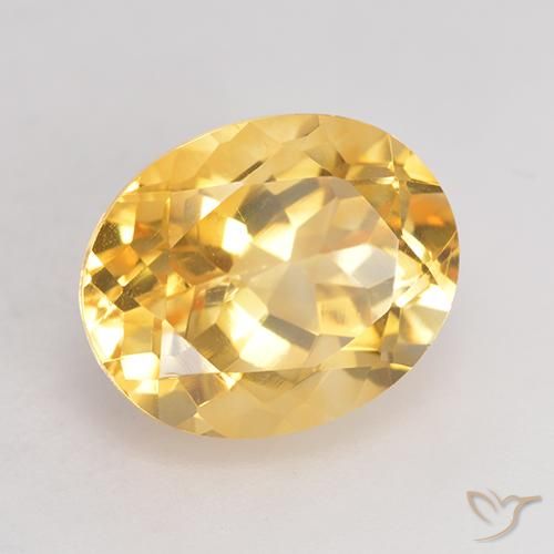 Citrine Or moyen naturelle ovale, 4.00 ct, VVS-VS
