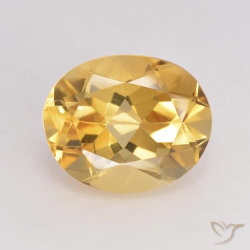 3.33ct Naturel Doré Citrine, ovale, VVS-VS