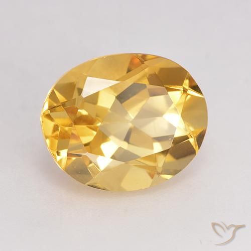 Citrine Doré naturelle ovale, 3.33 ct, VVS-VS