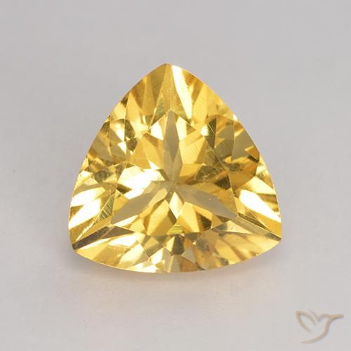 2.06ct Naturel Or moyen Citrine, Trillion, VS