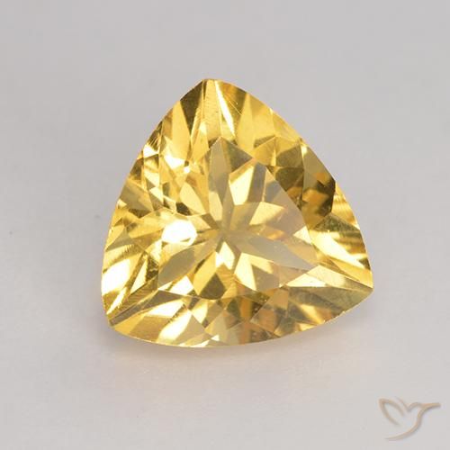 Citrine Or moyen naturelle Trillion, 2.06 ct, VS