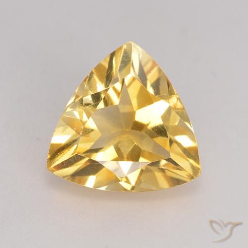 2.07ct Naturel Or moyen Citrine, Trillion, VS