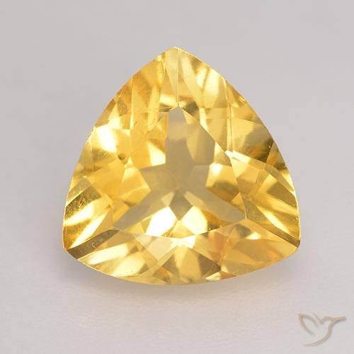 Citrine Doré naturelle Trillion, 1.98 ct, VVS-VS