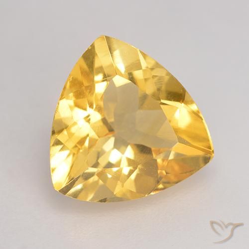 Citrine Doré naturelle Trillion, 1.98 ct, VVS-VS