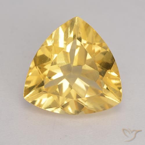 Citrine Doré naturelle Trillion, 1.93 ct, VVS-VS