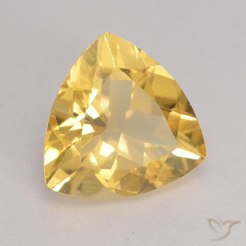 Citrine Doré naturelle Trillion, 1.93 ct, VVS-VS