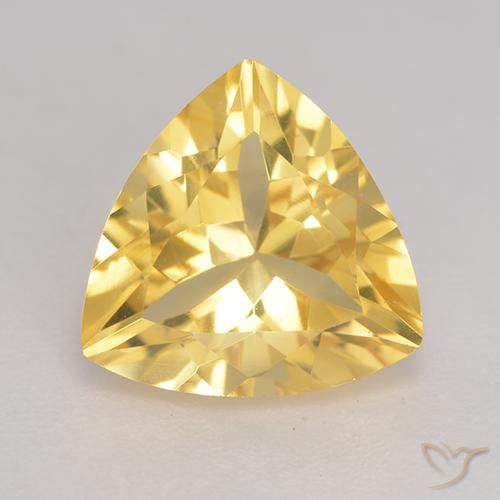 Citrine Or moyen naturelle Trillion, 2.06 ct, VVS-VS