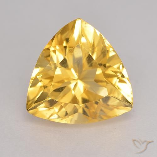 2.15ct Naturel Doré Citrine, Trillion, VVS-VS