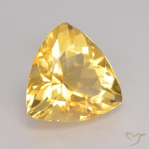 Citrine Doré naturelle Trillion, 2.15 ct, VVS-VS