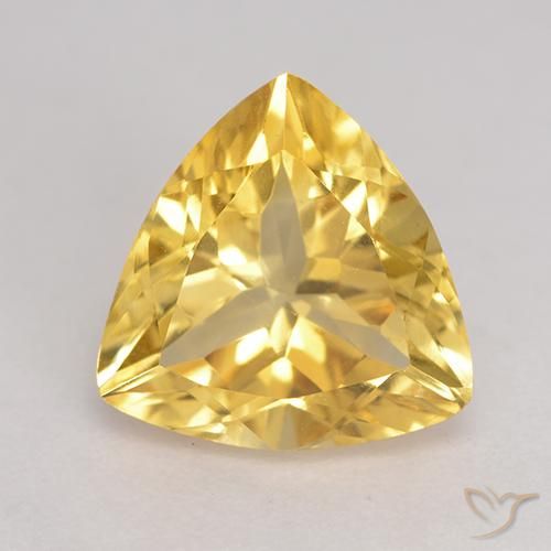2.10ct Naturel Doré Citrine, Trillion, VVS-VS