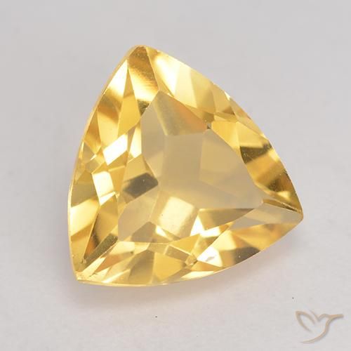 Citrine Doré naturelle Trillion, 2.10 ct, VVS-VS