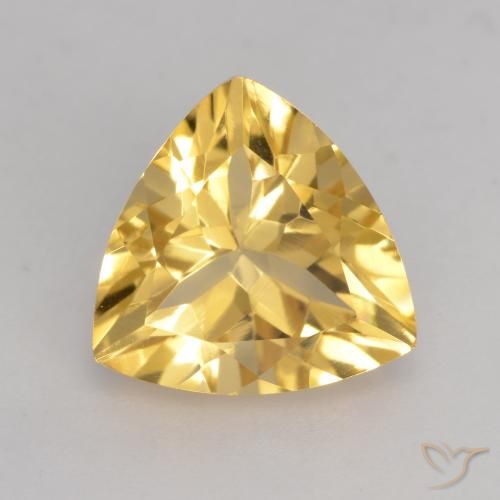 Citrine Doré moyen naturelle Trillion, 2.20 ct, VVS-VS