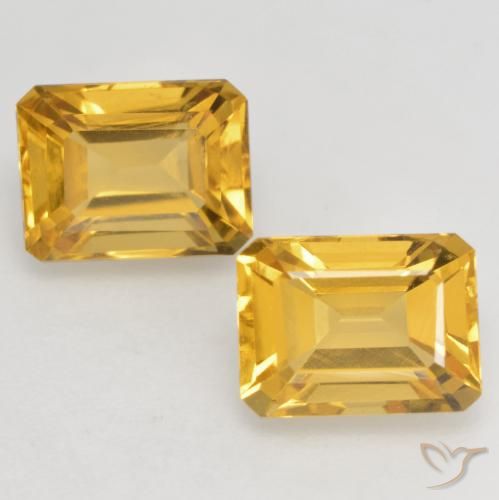 Shop natural 3.35ct Doré vif Citrine gems, Octogone / coupe Émeraude, from Brésil at GemSelect. In stock, global shipping!