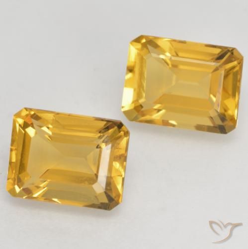 Shop natural 3.35ct Doré vif Citrine gems, Octogone / coupe Émeraude, from Brésil at GemSelect. In stock, global shipping!
