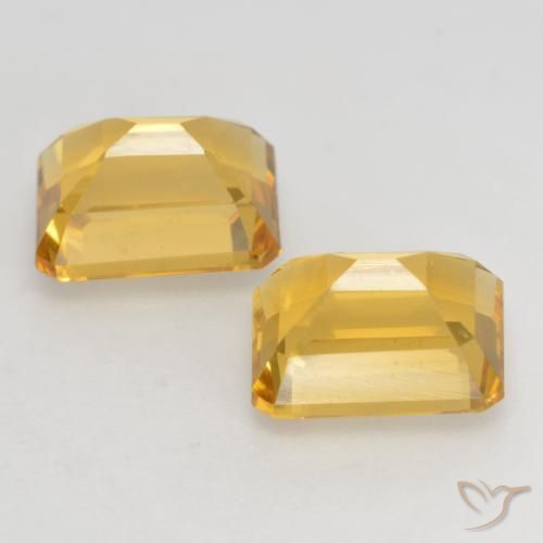 Shop natural 3.35ct Doré vif Citrine gems, Octogone / coupe Émeraude, from Brésil at GemSelect. In stock, global shipping!
