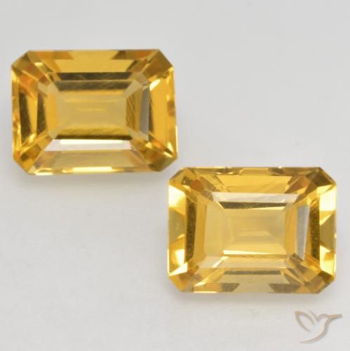 Shop natural 3.50ct Doré moyen-foncé Citrine gems, Octogone / coupe Émeraude, from Brésil at GemSelect. In stock, global shipping!