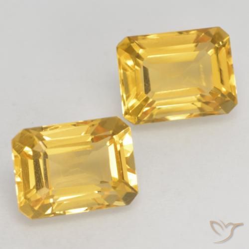 Shop natural 3.20ct Doré vif Citrine gems, Octogone / coupe Émeraude, from Brésil at GemSelect. In stock, global shipping!