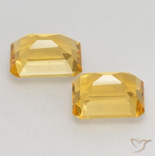 Shop natural 3.20ct Doré vif Citrine gems, Octogone / coupe Émeraude, from Brésil at GemSelect. In stock, global shipping!