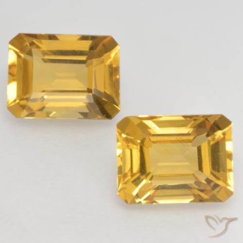 Shop natural 3.21ct Doré Citrine gems, Octogone / coupe Émeraude, from Brésil at GemSelect. In stock, global shipping!
