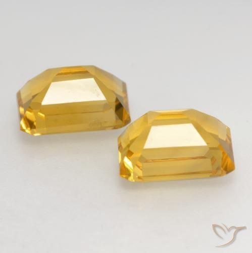 Shop natural 3.21ct Doré Citrine gems, Octogone / coupe Émeraude, from Brésil at GemSelect. In stock, global shipping!