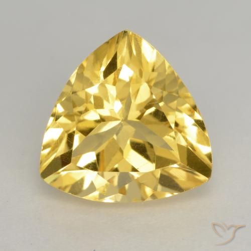 Citrine Orange Doré naturelle Trillion, 2.39 ct, VVS-VS