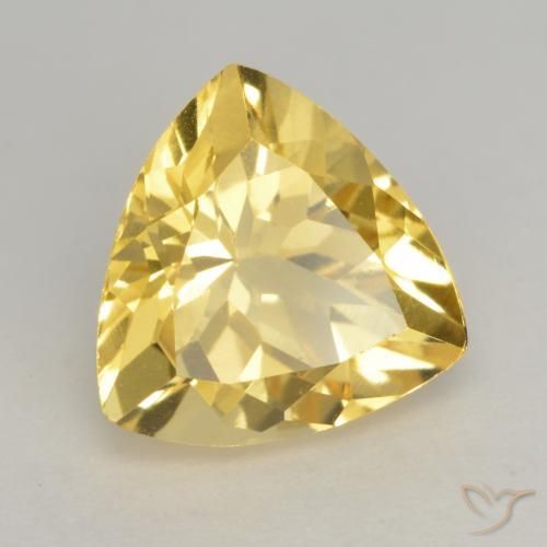 Citrine Orange Doré naturelle Trillion, 2.39 ct, VVS-VS
