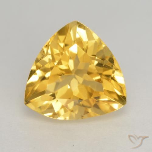 2.13ct Naturel Or moyen Citrine, Trillion, VVS-VS