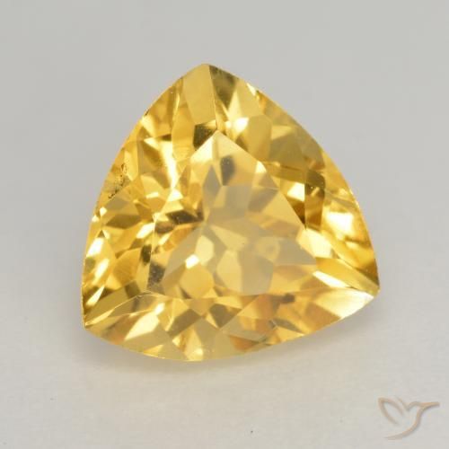 Citrine Or moyen naturelle Trillion, 2.13 ct, VVS-VS