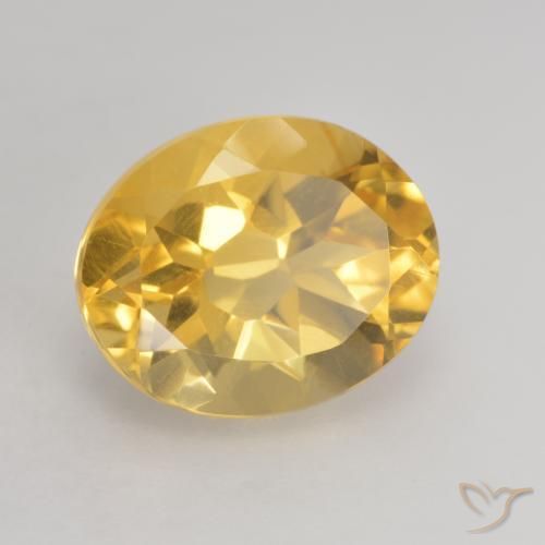Citrine Doré naturelle ovale, 3.68 ct, VVS-VS