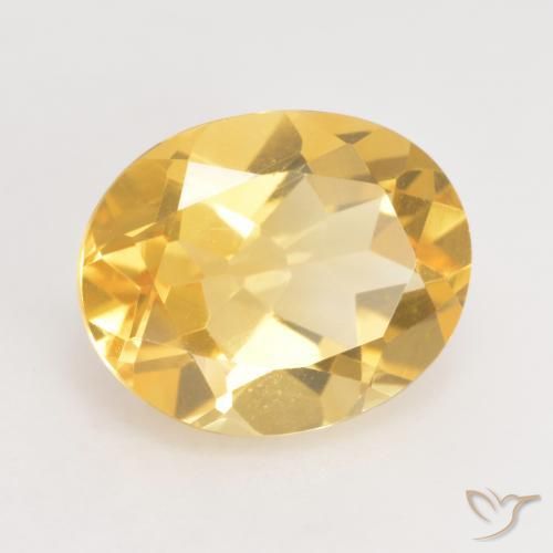 Citrine Or naturelle ovale, 3.13 ct, VVS-VS