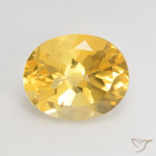 Citrine Or naturelle ovale, 3.66 ct, VVS-VS